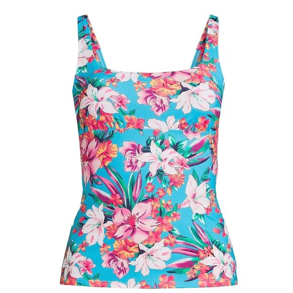 NWT Lands' End Women's Square Neck Underwire Tankini Top Size 16W-22W $75 4C720 - Picture 4 of 4